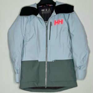 HELLY HANSEN Blue & Green Insulated Whitewall LifaLoft 2.0 Women's Ski Jacket